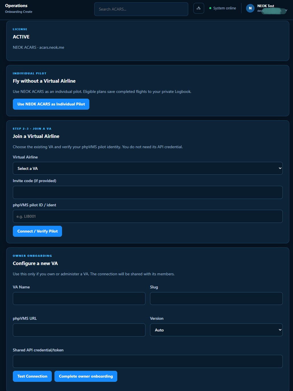 NEOK Acars screenshot 2